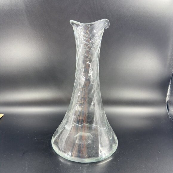 Orrefors Helena Optic Carafe Decanter Pitcher Clear Swirl Manganese 365nm UV - Picture 15 of 16